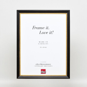 Effect Wooden Picture Frame Profile 85 Black 24x30 cm Normal Glass