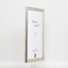 Effect wooden picture frame profile 85 silver 25x50 cm normal glass