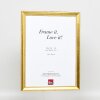 Effect wooden picture frame Profile 85 Gold 30x30 cm normal glass