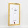 Effect wooden picture frame Profile 85 Gold 30x30 cm normal glass