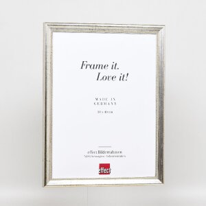 Effect wooden picture frame profile 85 silver 30x40 cm normal glass