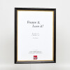 Effect Wooden Picture Frame Profile 85 Black 42x59.4 cm Normal Glass