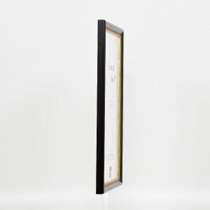 Effect wooden picture frame profile 85 black 50x100 cm normal glass