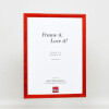 Effect wooden frame profile 89 red 14,8x21 cm normal glass