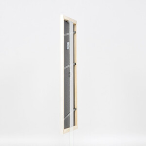 Effect Wooden Frame Profile 32 white 20x25 cm Anti-reflective glass