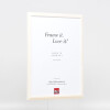 Effect wooden frame Profile 32 white 25x80 cm anti-reflective glass