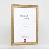 Effect Wooden Baroque Frame Profile 37 antique silver 10.5x14.8 cm Anti-reflective glass