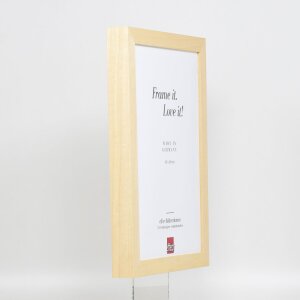 Effect Wooden Picture Frame Profile 55 natural 18x24 cm Anti-reflective glass