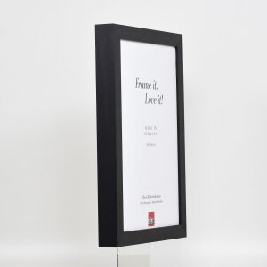 Effect Wooden Picture Frame Profile 55 black 20x30 cm Anti-reflective glass