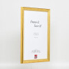 Effect wooden picture frame Profile 85 Gold 10x15 cm anti-reflective glass