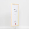 Effect Wooden Frame Profile 89 white 25x30 cm Anti-reflective glass