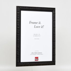 Effect wooden frame profile 94 black 25x50 cm anti-reflective glass