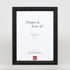 Effect wooden frame profile 94 black 25x50 cm anti-reflective glass