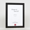 Effect wooden frame profile 94 black 25x50 cm anti-reflective glass