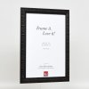 Effect wooden frame profile 94 black 25x50 cm anti-reflective glass