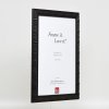 Effect wooden frame profile 94 black 25x50 cm anti-reflective glass