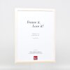 Effect Wooden Frame Profile 32 white 9x13 cm Acrylic Glass