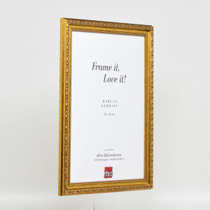 Effect Wooden Baroque Frame Profile 37 antique gold 18x24 cm Acrylic Glass