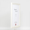 Effect Wooden Baroque Frame Profile 37 white 25x70 cm Acrylic Glass