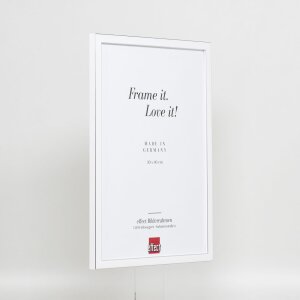 Effect Solid Wood Picture Frame Profile 39 white 40x60 cm Acrylic Glass