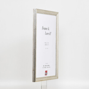 Effect wooden picture frame profile 85 silver 30x40 cm acrylic glass