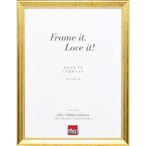 Effect wooden picture frame profile 85 gold 50x65 cm acrylic glass