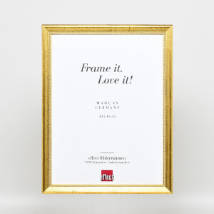 Effect wooden picture frame profile 85 gold 70x70 cm acrylic glass