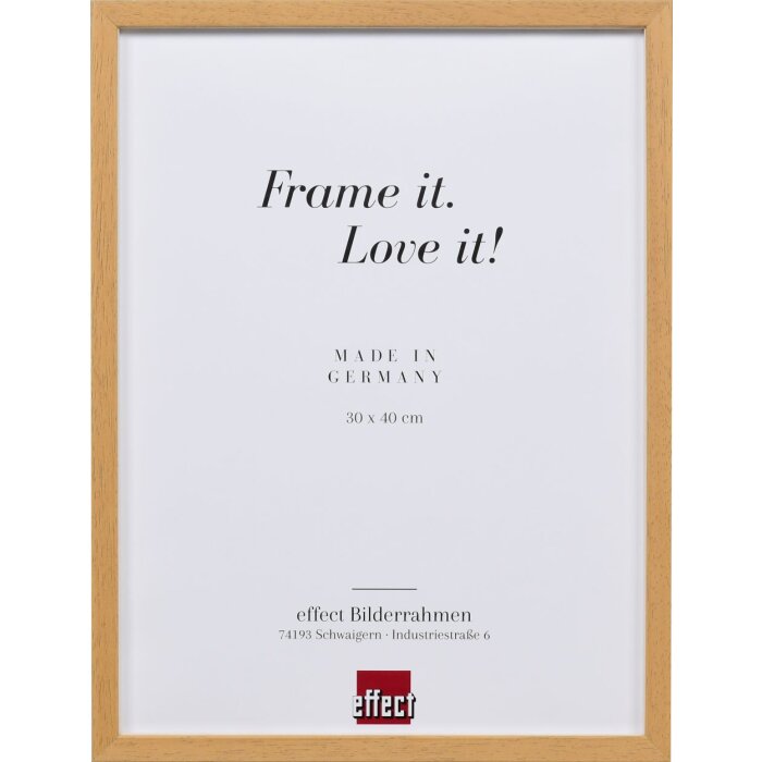 Effect wooden frame profile 35 oak 9x13 cm normal glass + spacer