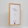 Effect wooden frame profile 35 oak 10x10 cm normal glass + spacer