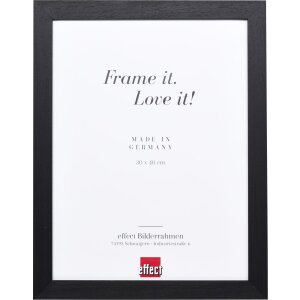 Effect wooden picture frame Profile 55 black 18x24 cm...