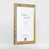 Effect wall mirror wood profile 94 gold 29.7x42 cm mirror