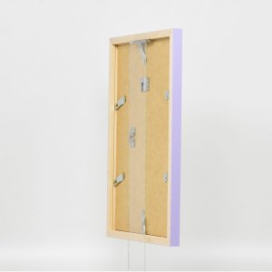 Effect Wall Mirror Wood Profile Top Cube Mirror Lilac 30x40 cm