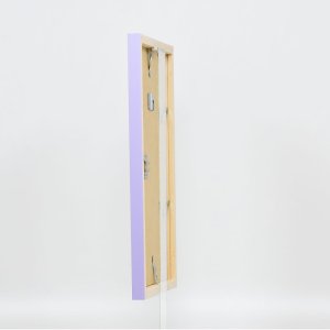 Effect Wall Mirror Wood Profile Top Cube Mirror Lilac 30x40 cm