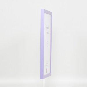 Effect Wall Mirror Wood Profile Top Cube Mirror Lilac 30x40 cm