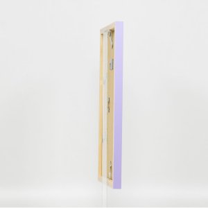 Effect Wall Mirror Wood Profile Top Cube Mirror Lilac 30x40 cm