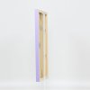 Effect Wall Mirror Wood Profile Top Cube Mirror Lilac 30x40 cm