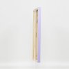 Effect Wall Mirror Wood Profile Top Cube Mirror Lilac 30x40 cm