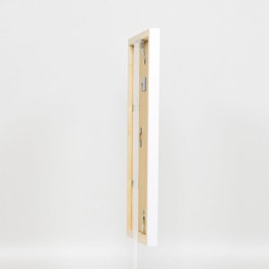 Effect Wall Mirror Wood Profile Top Cube Mirror White 30x40 cm