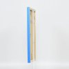 Effect Wall Mirror Wood Profile Top Cube Mirror Blue 30x40 cm