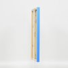 Effect Wall Mirror Wood Profile Top Cube Mirror Blue 30x40 cm