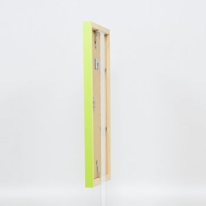 Effect Wall Mirror Wood Profile Top Cube Mirror green 30x40 cm