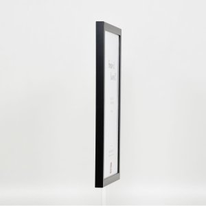 Effect Wall Mirror Wood Profile Top Cube Mirror Black 40x50 cm