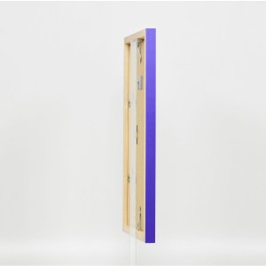 Effect Wall Mirror Wood Profile Top Cube Mirror Purple 50x70 cm