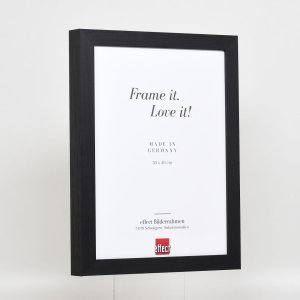 Efffect Wooden Frame Profile 55 Shirt Frame 50x70 cm Black Art Glass