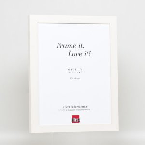 Efffect Wooden Frame Profile 55 Shirt Frame 50x70 cm White Art Glass