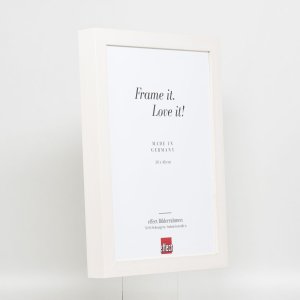 Efffect Wooden Frame Profile 55 Shirt Frame 50x70 cm White Art Glass