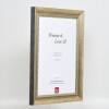 Effect solid wood frame profile 28 gold 18x24 cm acrylic glass museum quality