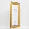 Effect wooden frame profile 95 gold 25x60 cm acrylic glass museum quality