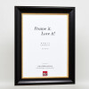 Effect Wooden Frame Profile 95 black 25x60 cm Acrylic Glass Museum Quality