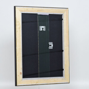 Effect Wooden Frame Profile 95 black 60x60 cm Acrylic Glass Museum Quality